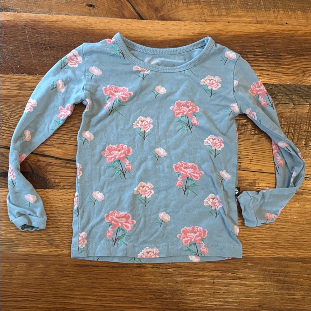 Kyte baby 18-24 month girls flower printed long sleeve shirt